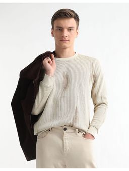 Arrow - Men's Abstract Textured Knit Sweatshirt