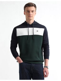 Arrow Sports - Men's Colour Blocked Regular Fit Hoodie