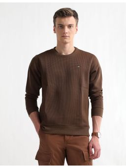 Arrow Sports - Men's Textured Regular Fit Sweatshirt