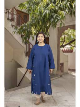Sunehra Gota - Kalidar Booty Teal Kurta