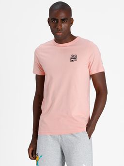 Puma - Downtown Graphic Men Pink T-shirts