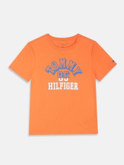 Tommy Hilfiger - Boys Logo Regular Fit Cotton T-Shirt