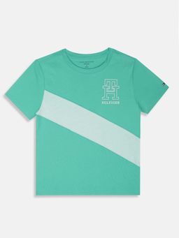 Tommy Hilfiger - Boys Logo Regular Fit Cotton T-Shirt