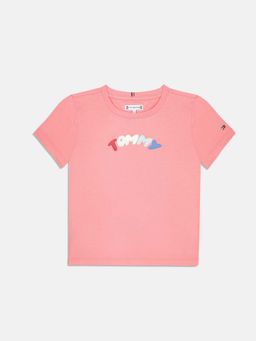 Tommy Hilfiger - Girls Logo Regular Fit Cotton T-Shirt