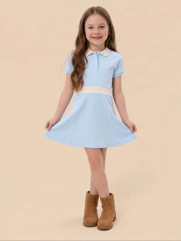 U.S. POLO ASSN. - Girlswear Girls Colorblock A-Line T-Shirt Dress