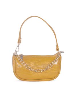 London Rag - Croc Sling Bag in Yellow