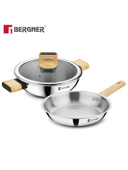 Bergner - Tri Oak Triply Stainless Steel Cookware (Set of 2)
