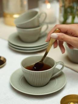Noritake - 1724 Conifere Ash Tea Cup & Saucer
