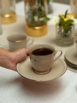 Noritake - 1731L Provence Taupe Tea Cup & Saucer