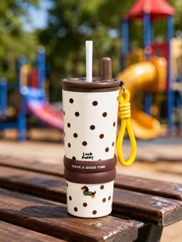 Little Surprise Box - Dachshund & Dots Good Time Stainless Steel Sipper Bottle - 710ml