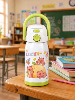 Little Surprise Box - Green Lucky Capybara Stainless Steel Water Bottle - 600ml
