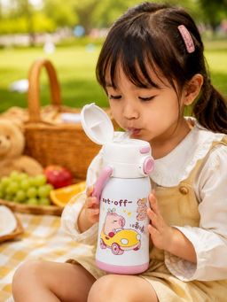 Little Surprise Box - Pink Capybara Stainless Steel Water Bottle - 600ml