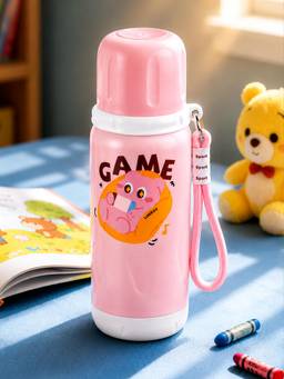 Little Surprise Box - Pink Game Stainless Steel Thermos Water Bottle - 600ml