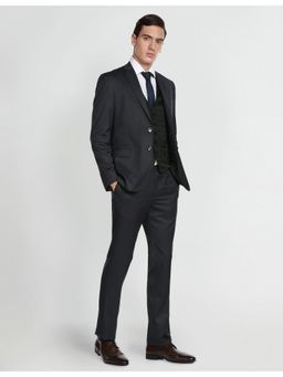 Arrow - Grey Reversible Waistcoat Dobby Suit (Set of 3)