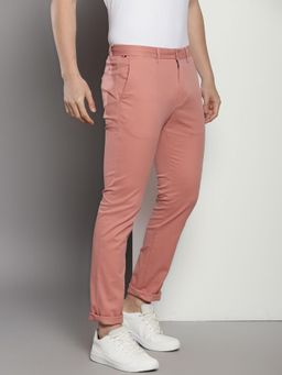 Tommy Hilfiger - Slim Fit Solid Mid Rise Chinos Trouser - Pink