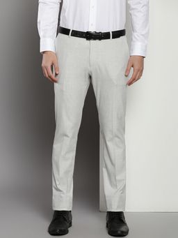 Tommy Hilfiger - Regular Fit Solid Mid Rise Formal Trouser - Grey