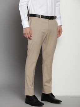 Tommy Hilfiger - Regular Fit Solid Mid Rise Formal Trouser - Beige