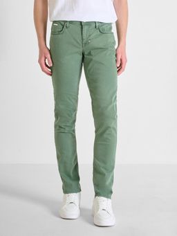 Antony Morato - Men Green Solid Mid Rise Tapered Fit Jeans
