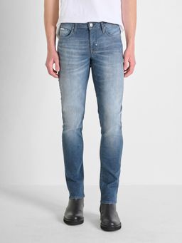 Antony Morato - Men Blue Washed Mid Rise Tapered Fit Jeans