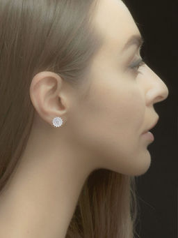 LuxeVogue - Contemporary Blooms Stud Earrings
