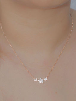 LuxeVogue - Tristar Brilliance Necklace