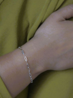 LuxeVogue - Link Chain Bracelet 925 Silver Jewellery