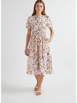 Twenty Dresses by Nykaa Fashion - White Floral Midi Dress