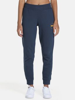 Puma - Graphic Women Blue Sweatpants