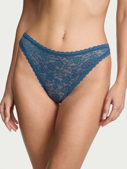 Victoria's Secret - Blue Self Design Regular Brief Panty