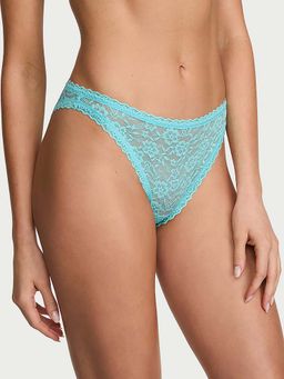 Victoria's Secret - Blue Self Design Regular Brief Panty