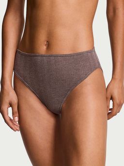 Victoria's Secret - Brown Self Design Regular Brief Panty