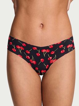 Victoria's Secret - Black Printed Regular Thong Panty