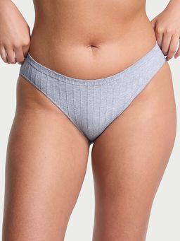 Victoria's Secret - Grey Self Design Regular Bikini Panty