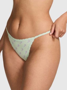 Victoria's Secret - Green Printed Regular Bikini Panty