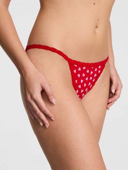 Victoria's Secret - Red Printed Regular Bikini Panty