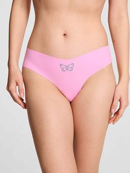 Victoria's Secret - Pink Solid Regular Thong Panty