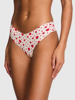 Victoria's Secret - White Printed Regular Thong Panty