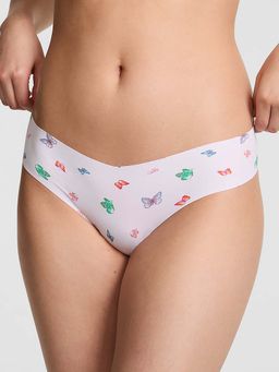 Victoria's Secret - White Printed Regular Thong Panty