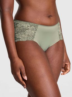 Victoria's Secret - Green Self Design Regular Brief Panty
