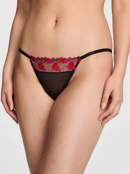 Victoria's Secret - Black Self Design Regular Bikini Panty