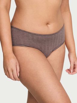 Victoria's Secret - Brown Self Design Regular Brief Panty