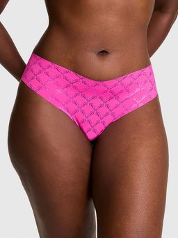 Victoria's Secret - Pink Self Design Regular Thong Panty