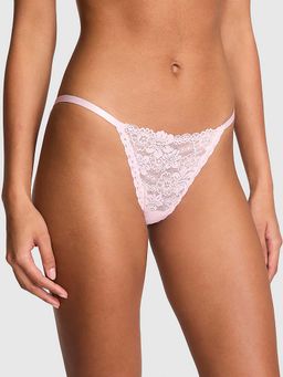 Victoria's Secret - Pink Self Design Regular Bikini Panty