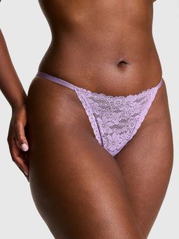Victoria's Secret - Purple Self Design Regular Bikini Panty
