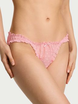 Victoria's Secret - Pink Self Design Regular Bikini Panty