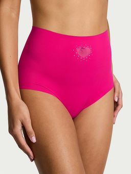 Victoria's Secret - Pink Self Design Regular Brief Panty