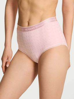 Victoria's Secret - Pink Self Design Regular Brief Panty