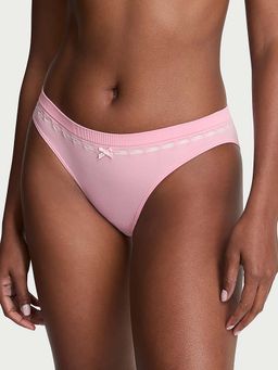 Victoria's Secret - Pink Self Design Regular Bikini Panty