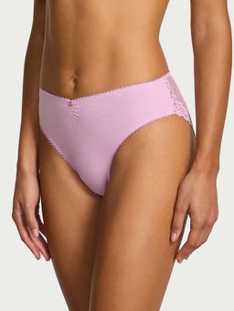 Victoria's Secret - Purple Self Design Regular Brief Panty