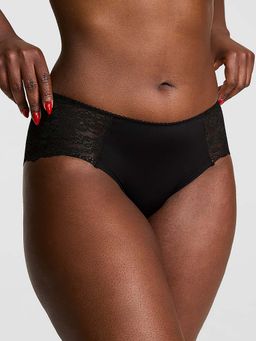 Victoria's Secret - Black Self Design Regular Brief Panty